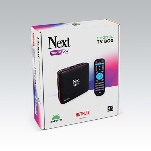 NEXT MEDIABOX TVBOX ANDROID 10 4K ULTRA HD