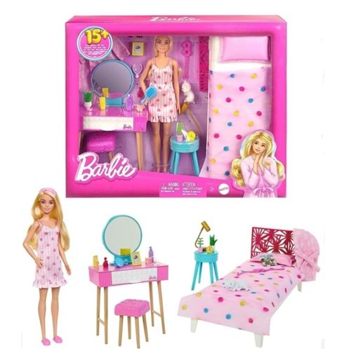 Mattel Barbie nin Yatak Odası Set HPT55